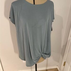 Double Zero Slate Blue Short Sleeve Top